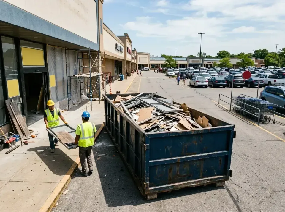 retail-store-renovation-debris-003 — frequently asked questions, Roll-off Dumpster Rentals in Farmington, IL